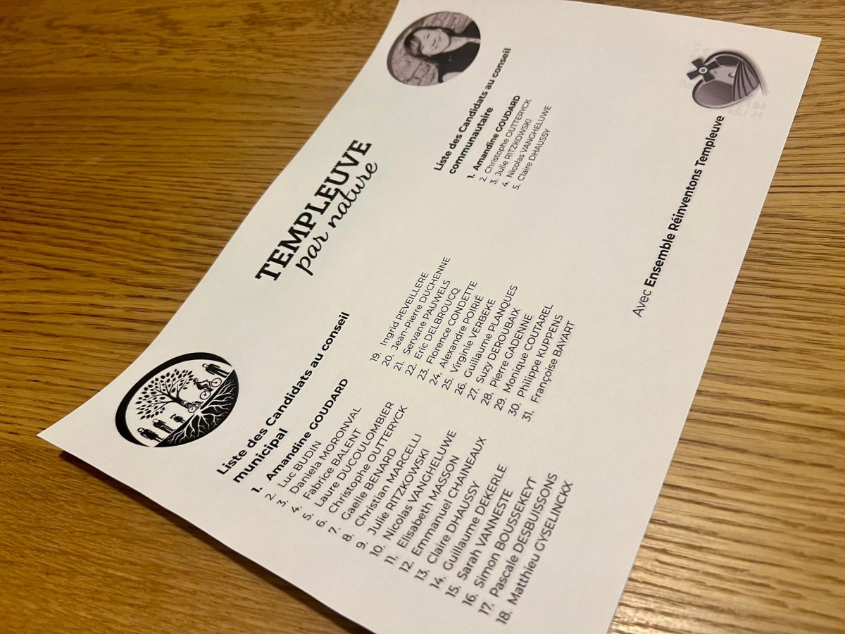 Bulletin de vote pour le 2nd tour